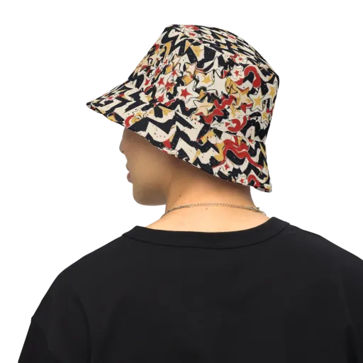 Riot of Stars on a Reversible Bucket Hat