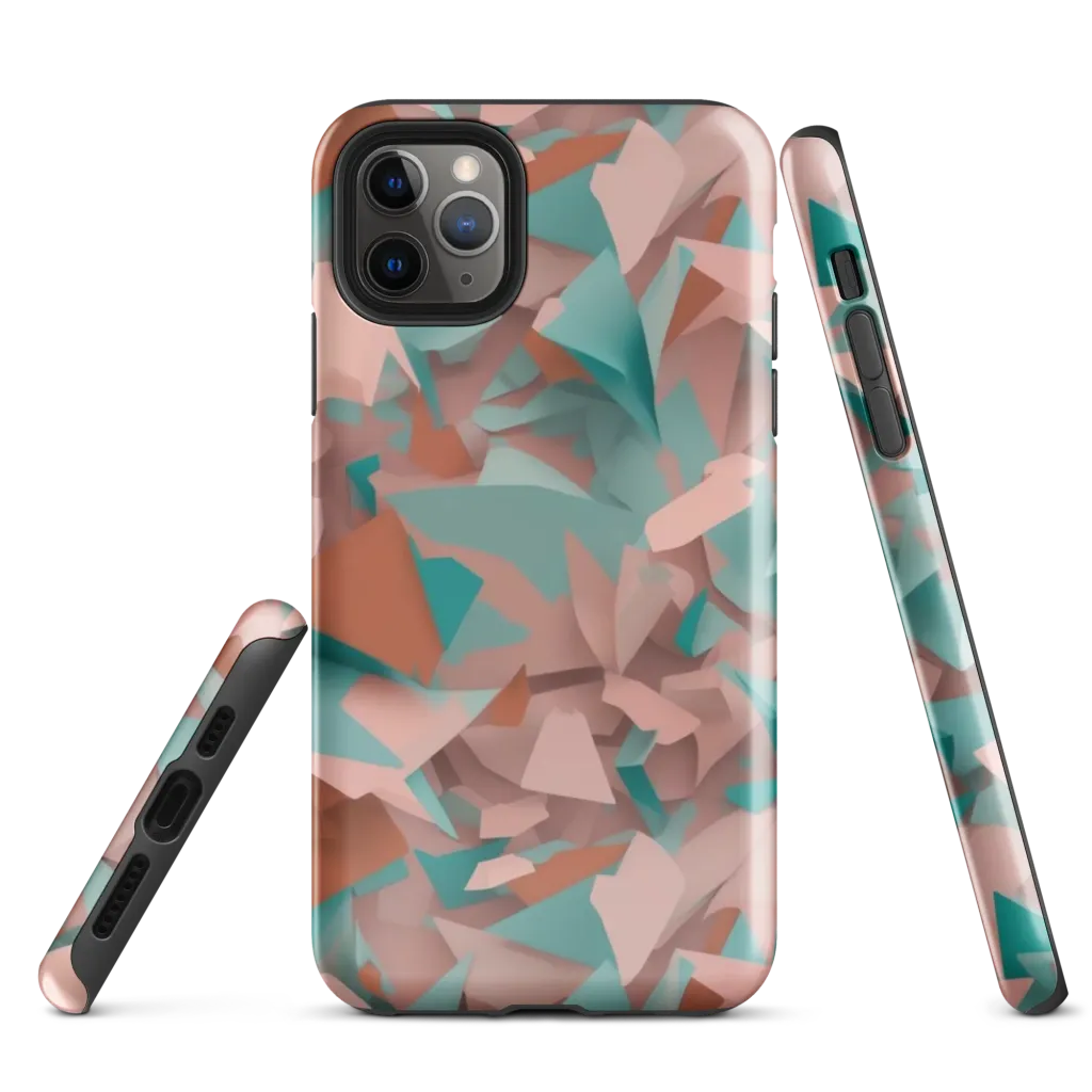 Mint Shatter on Tough Case for iPhone® — Front