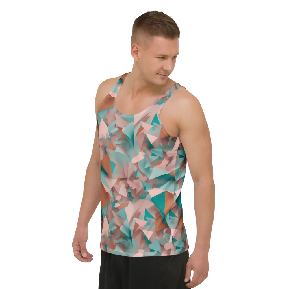 Mint Shatter on Men's Tank Top — Left Front