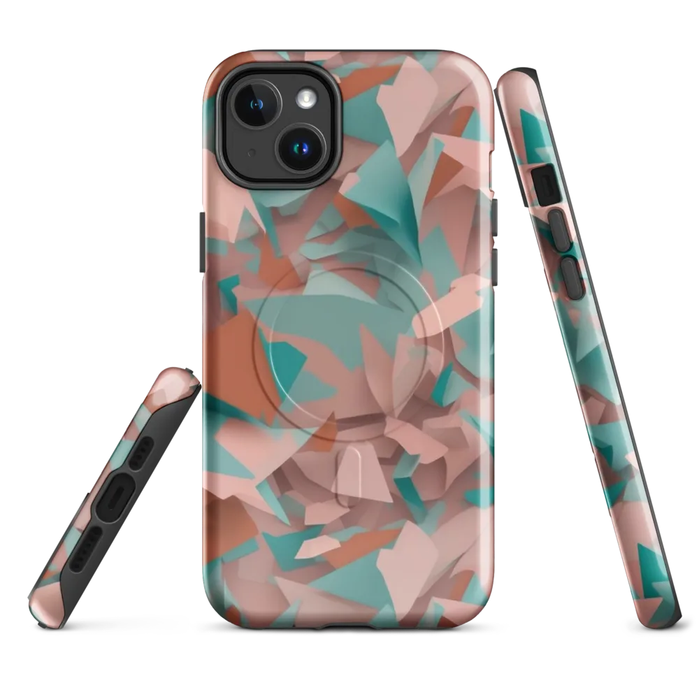 Mint Shatter on MagSafe Tough Case for iPhone® — Front
