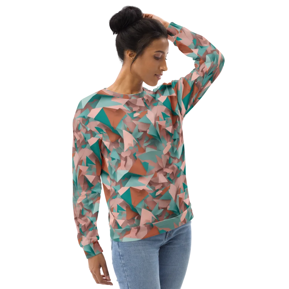 Mint Shatter on Sweatshirt — Right Front