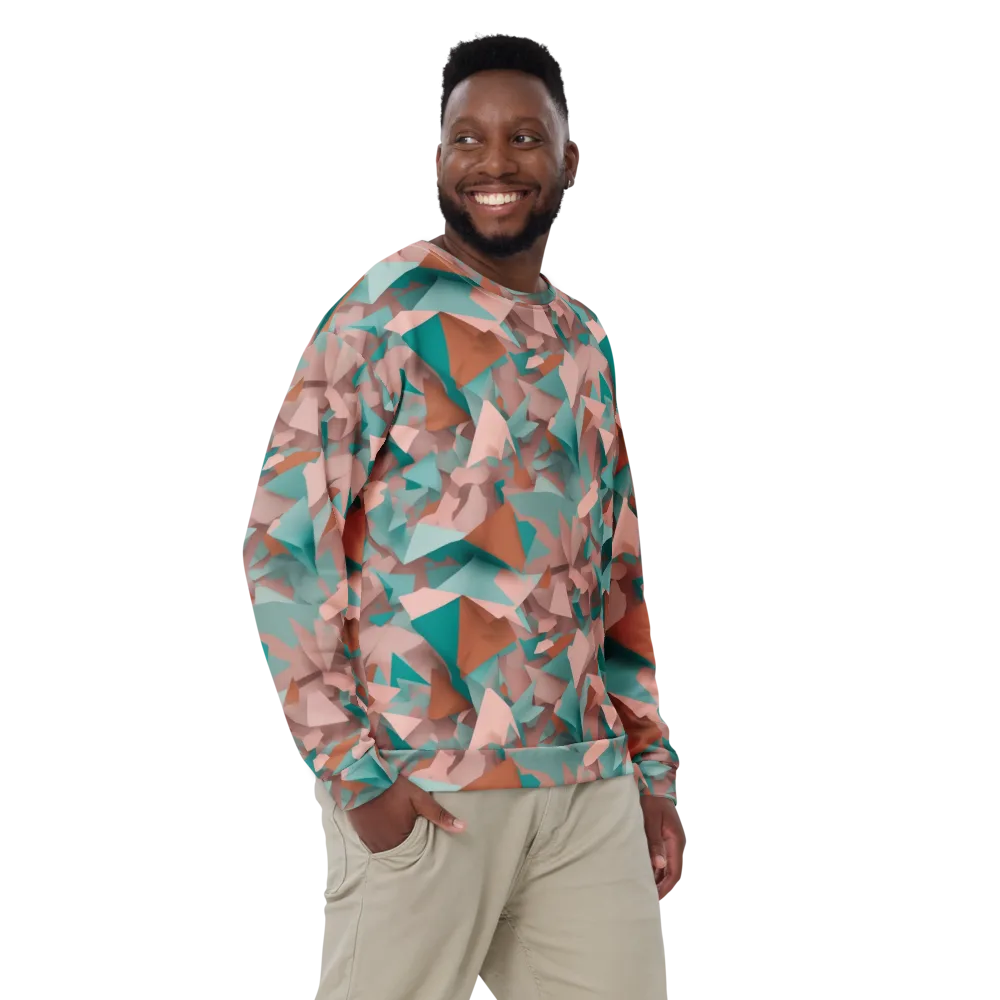 Mint Shatter on Sweatshirt — Front