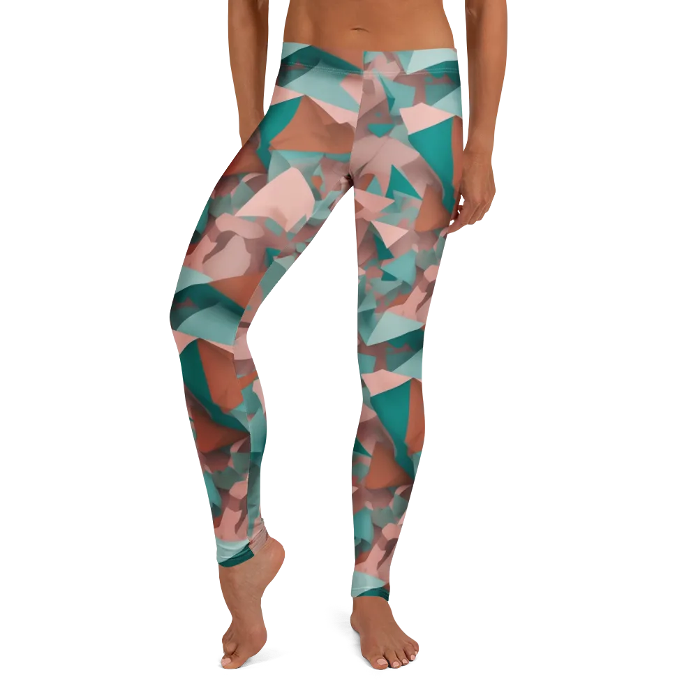 Mint Shatter on Leggings — Front