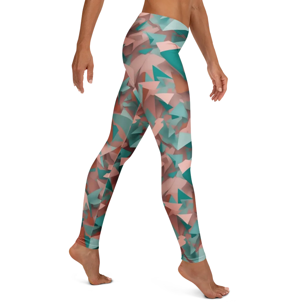 Mint Shatter on Leggings — Right