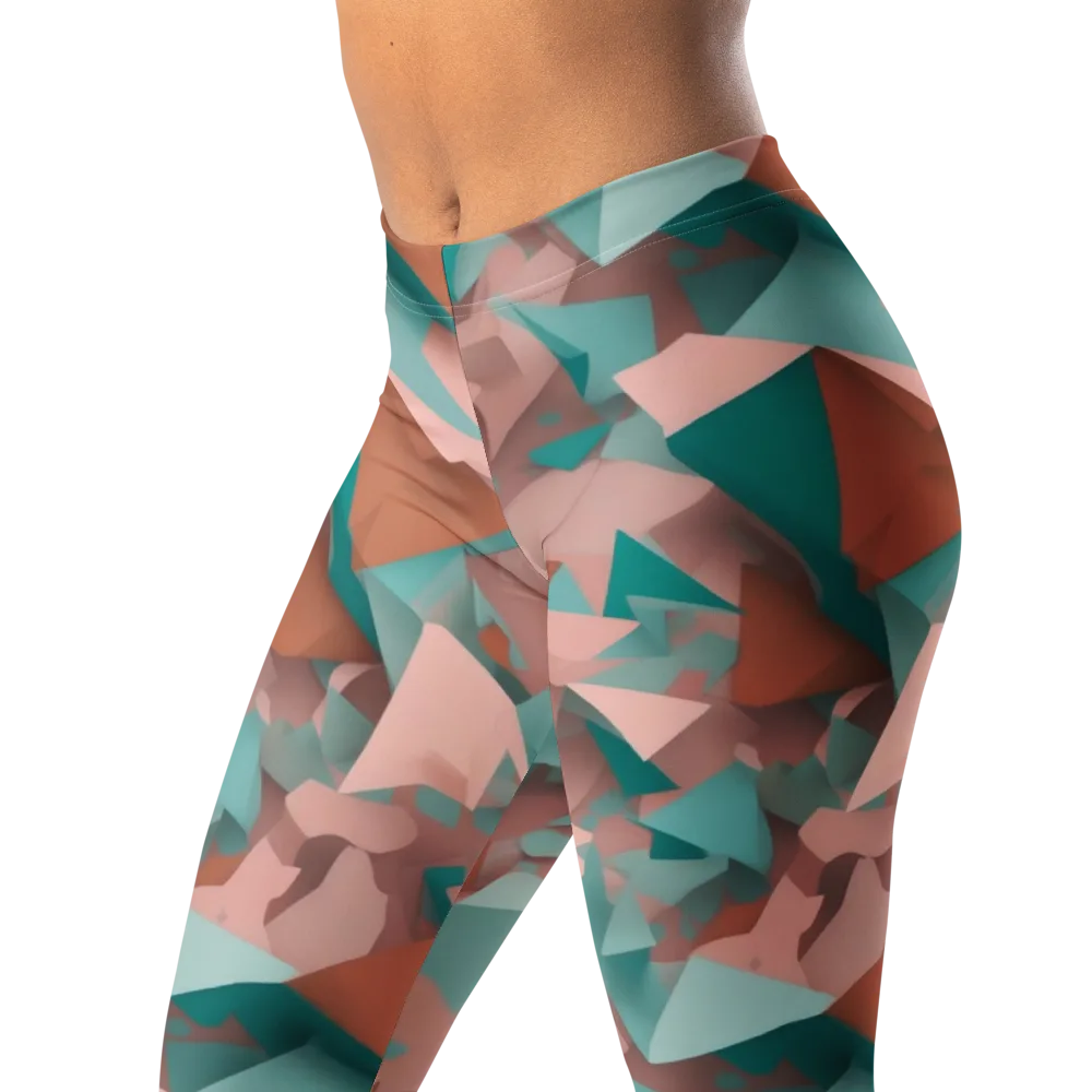 Mint Shatter on Leggings — Left Front