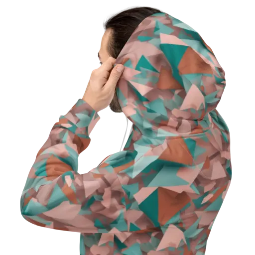 Mint Shatter on a Hoodie