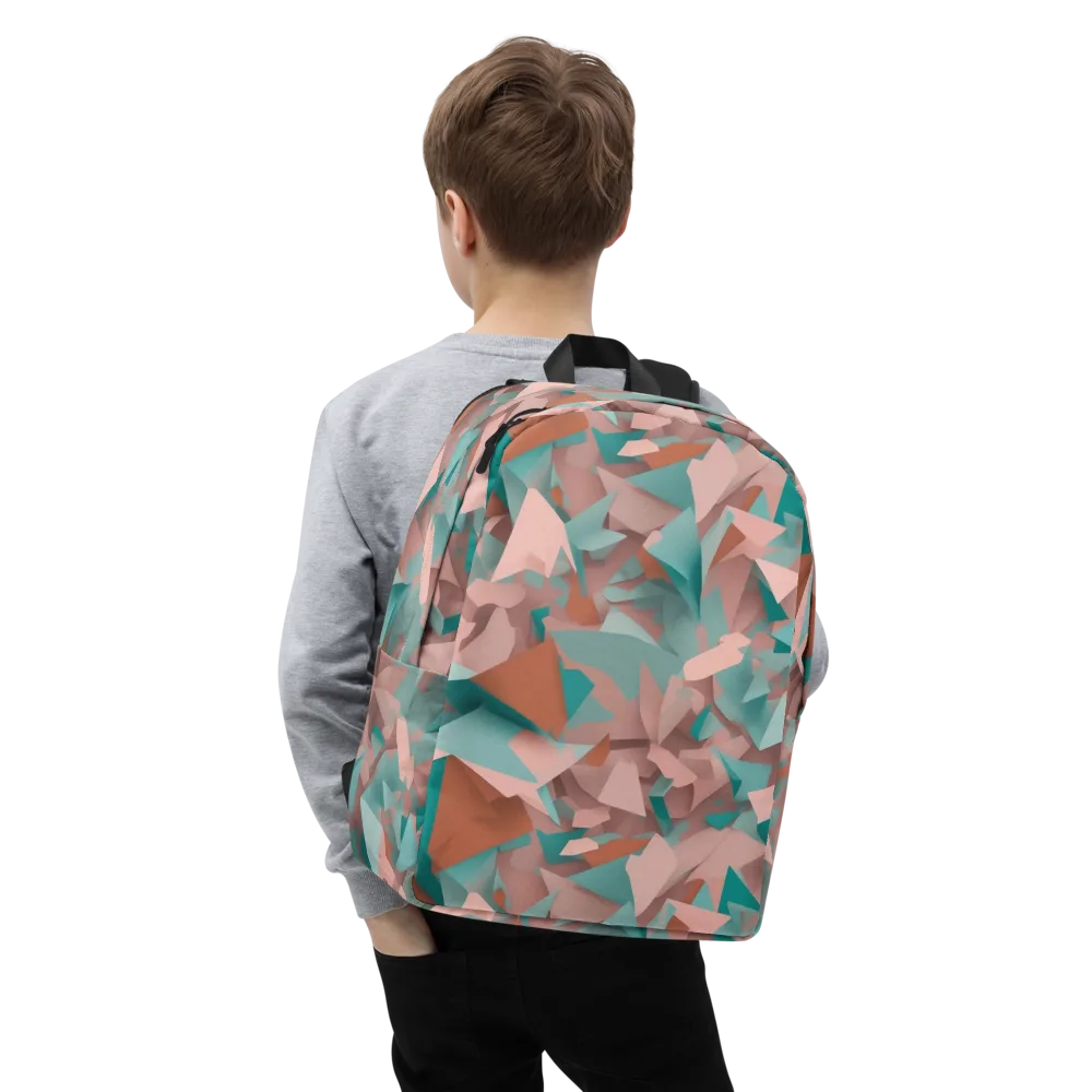 Mint Shatter on Minimalist Backpack — Zoomed-in