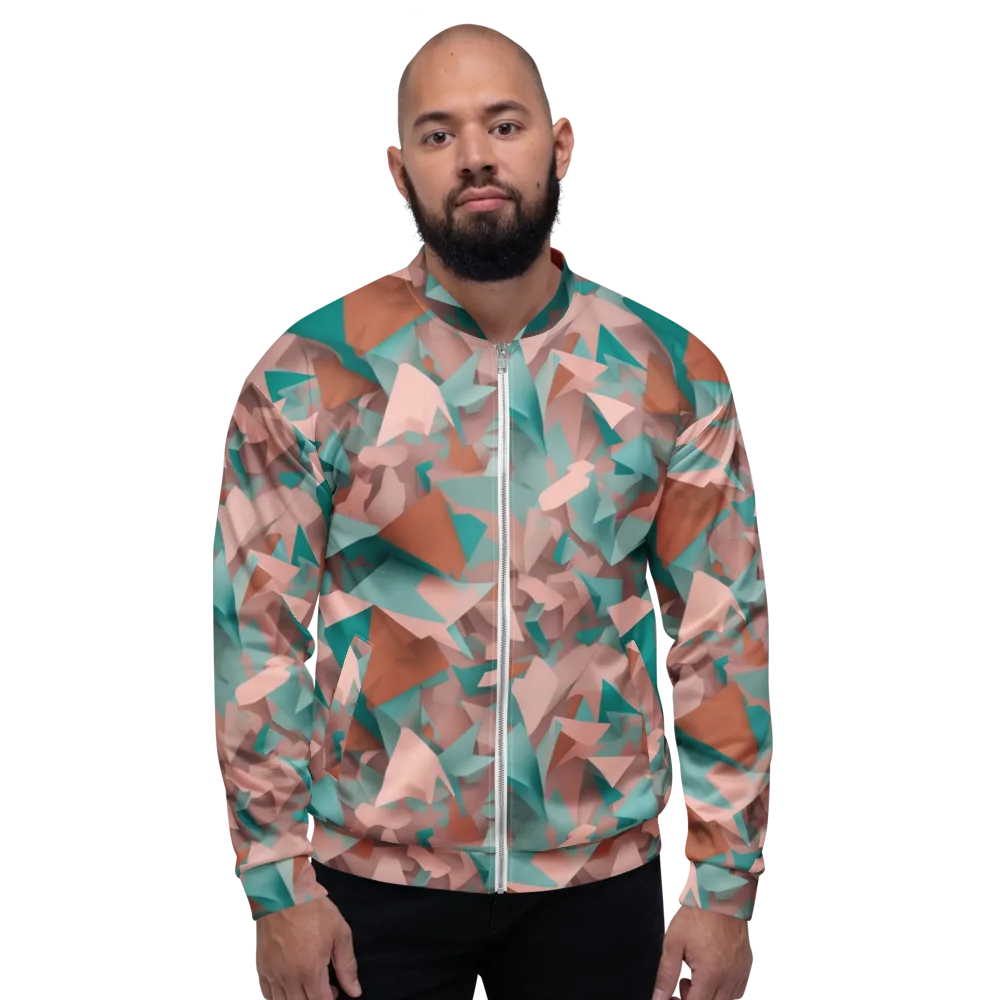 Mint Shatter on Bomber Jacket — Front