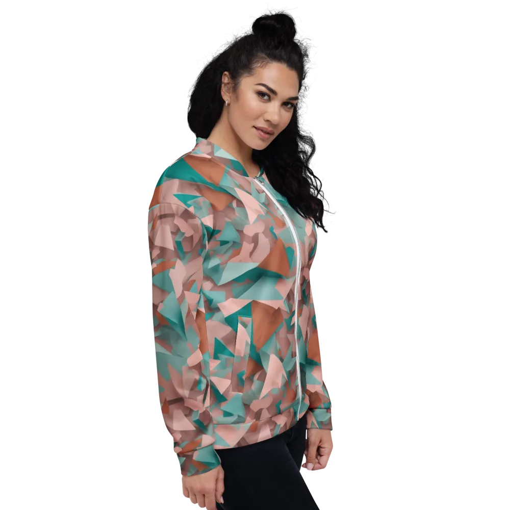 Mint Shatter on Bomber Jacket — Right