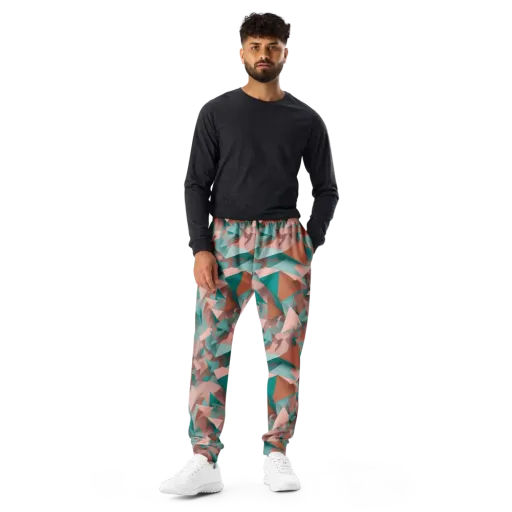 Mint Shatter on a Men's Joggers