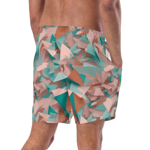 Mint Shatter on a Swim Trunks