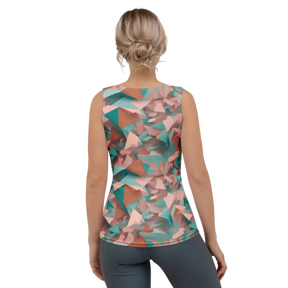 Mint Shatter on Women's Tank Top — Back