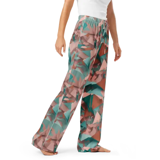 Mint Shatter on a Women's Pajama Pants