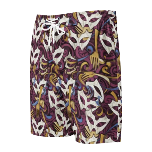 Masquerade Baroque on a Men's Board Shorts