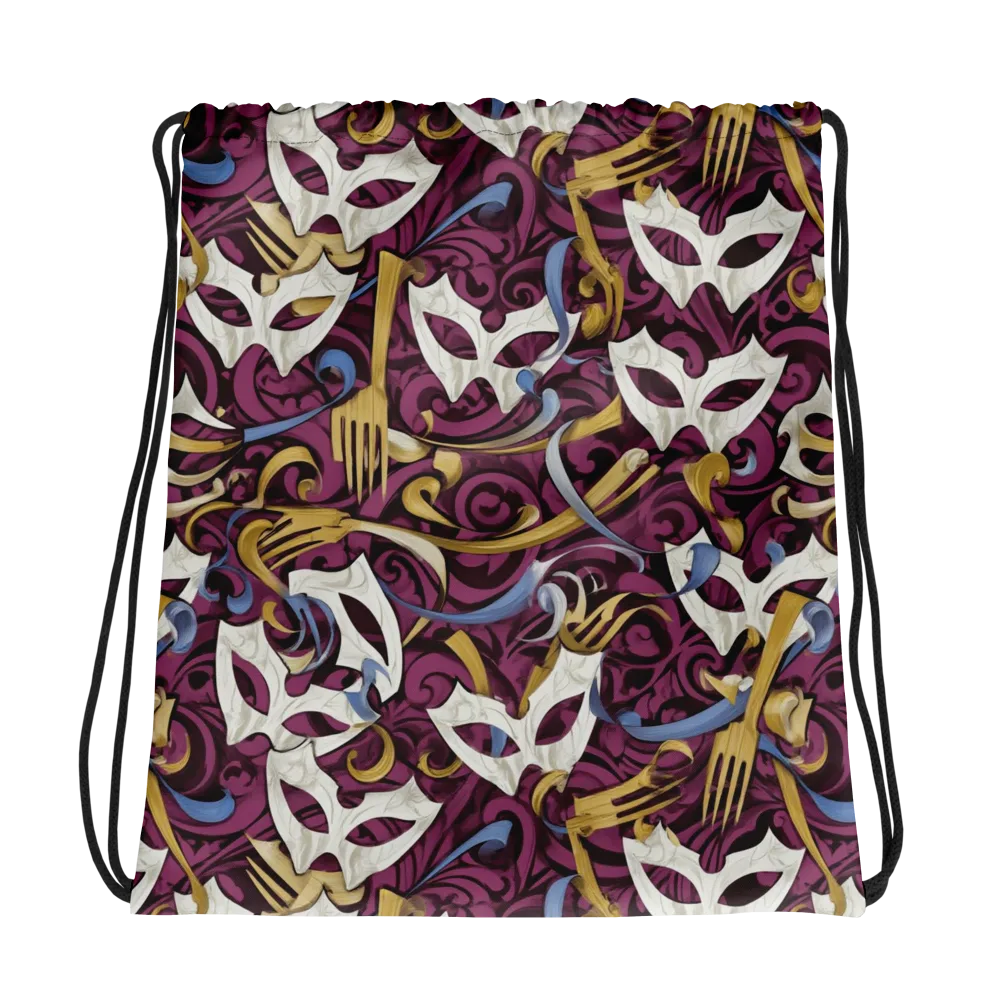 Masquerade Baroque on Drawstring Bag — Photo