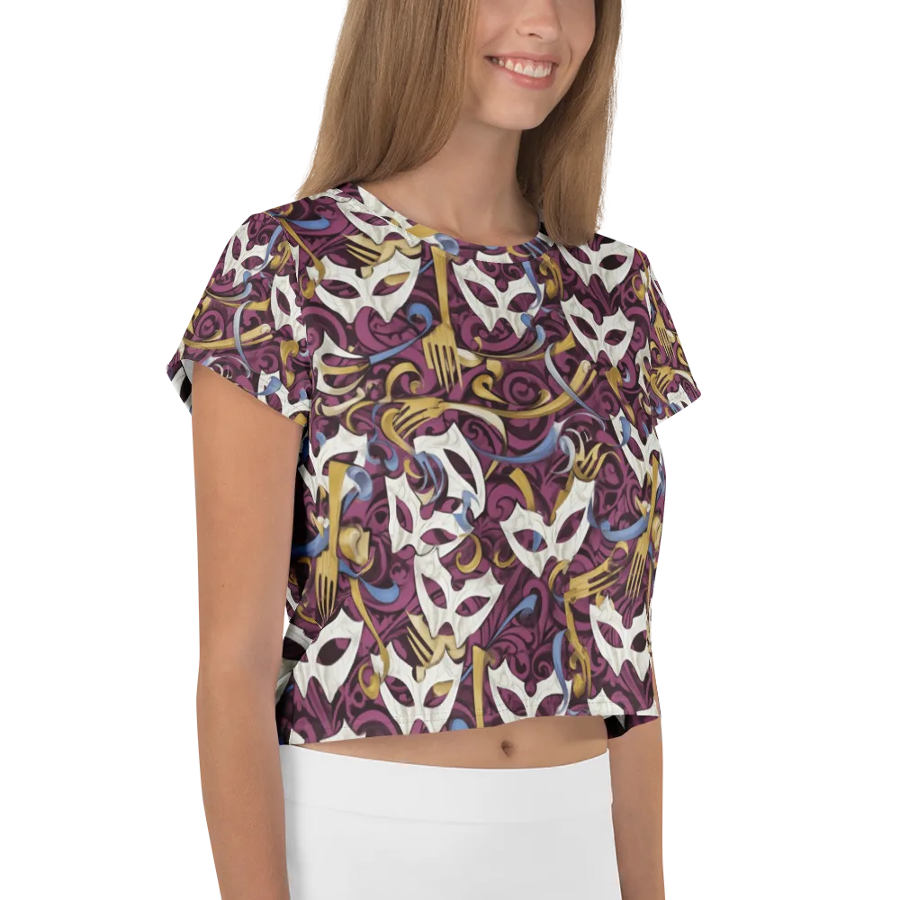 Masquerade Baroque on Crop Tee — Right