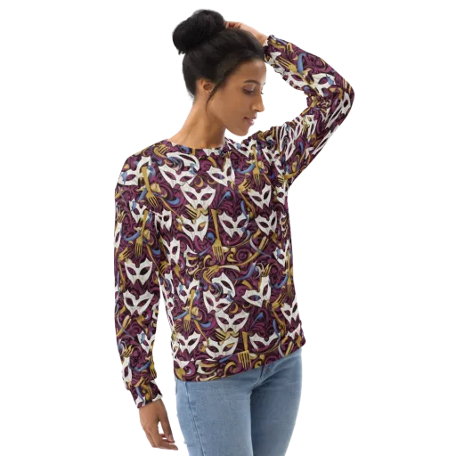 Masquerade Baroque on a Sweatshirt