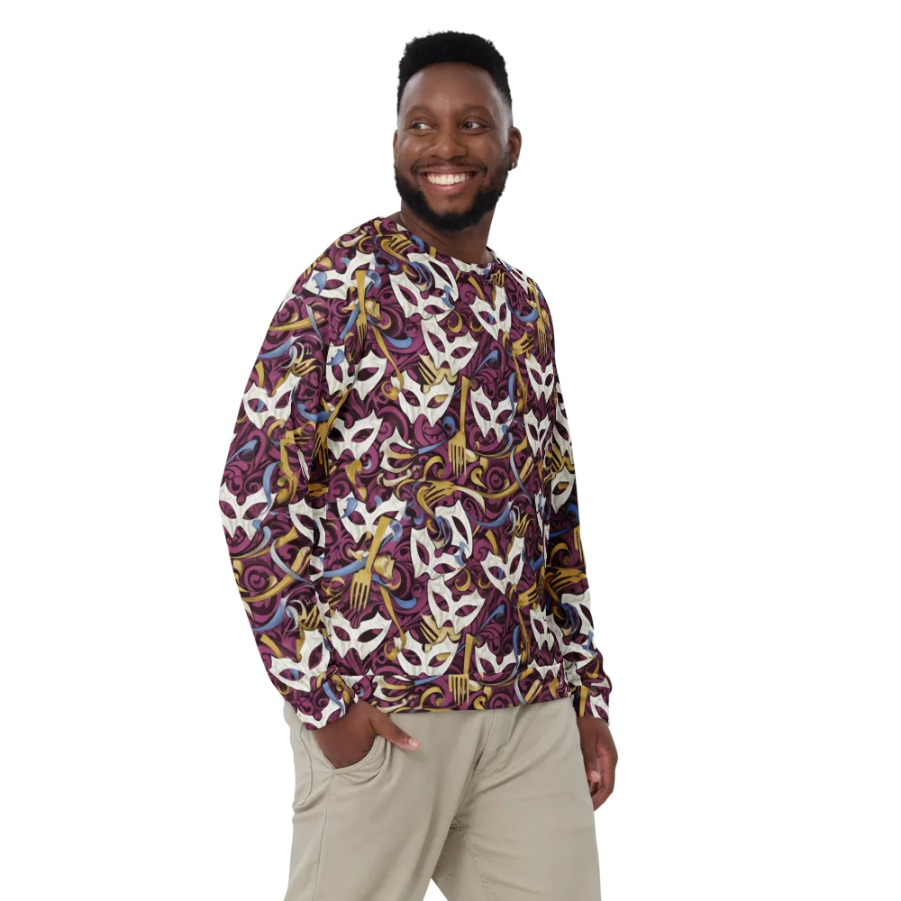 Masquerade Baroque on Sweatshirt — Front