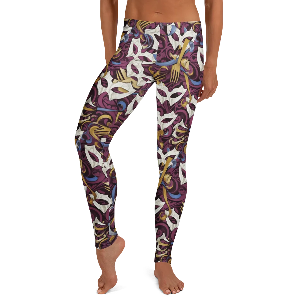 Masquerade Baroque on Leggings — Front