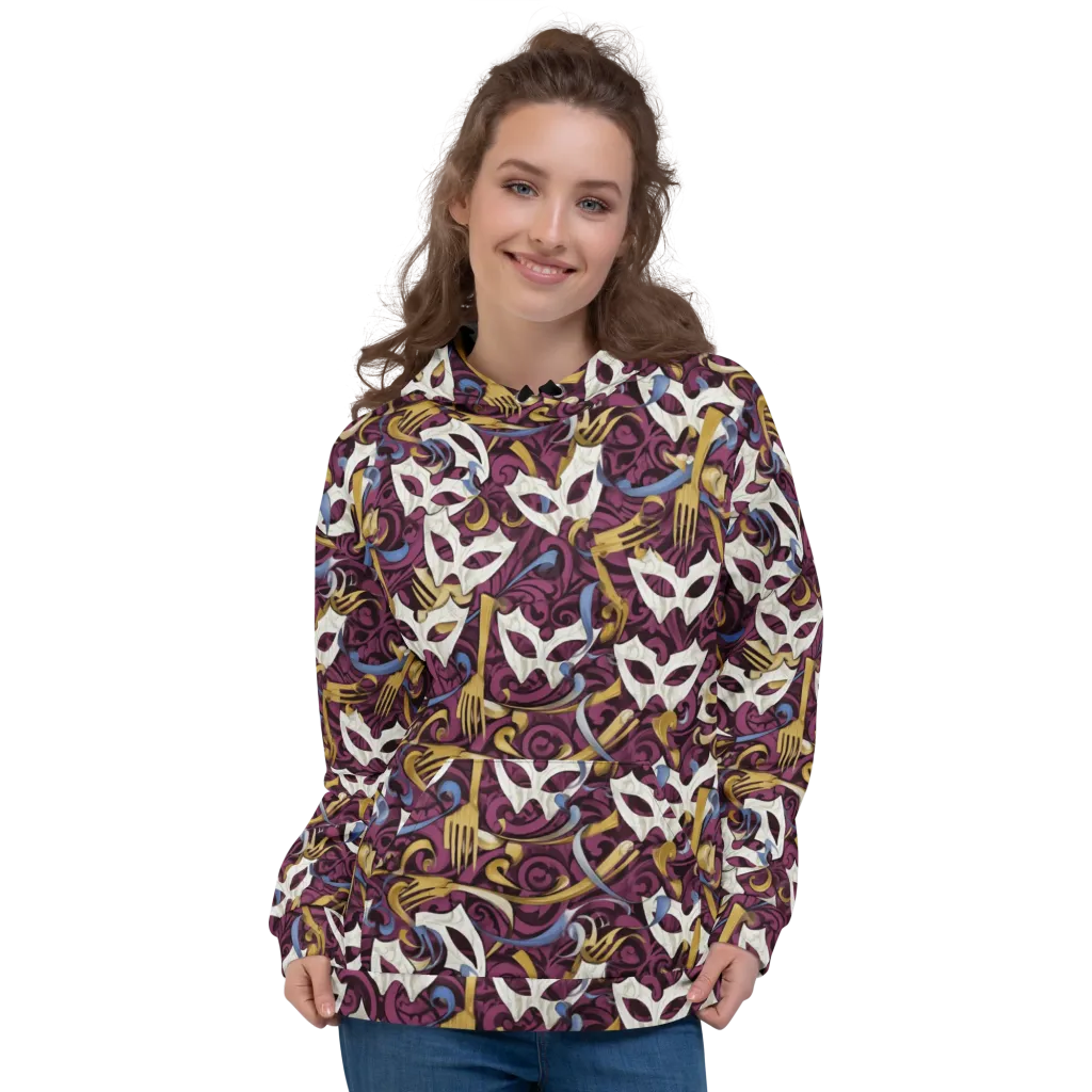 Masquerade Baroque on Hoodie — Front