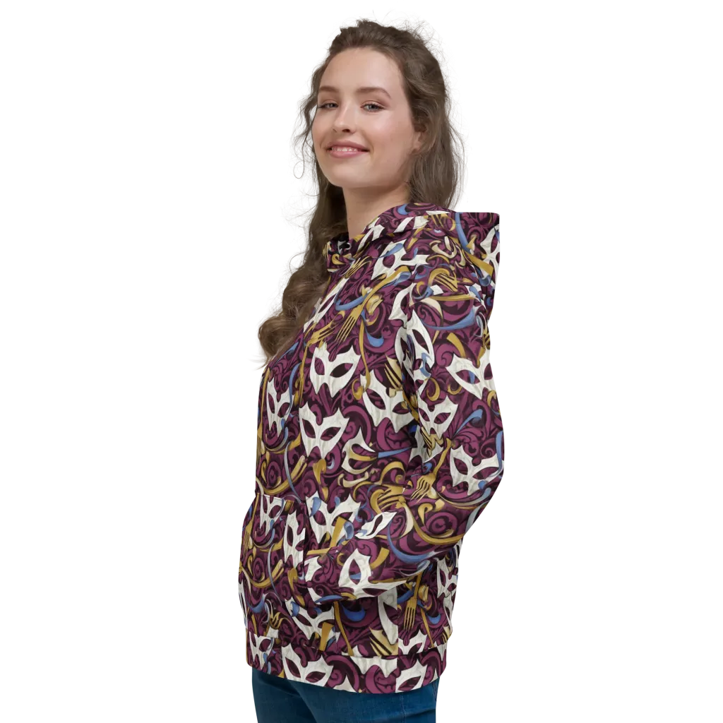 Masquerade Baroque on Hoodie — Left