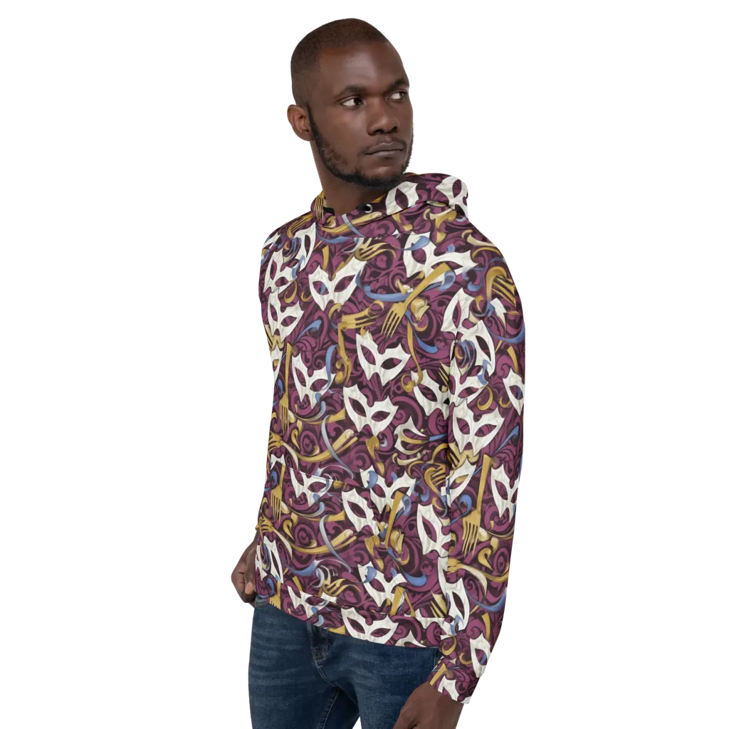 Masquerade Baroque on Hoodie — Left