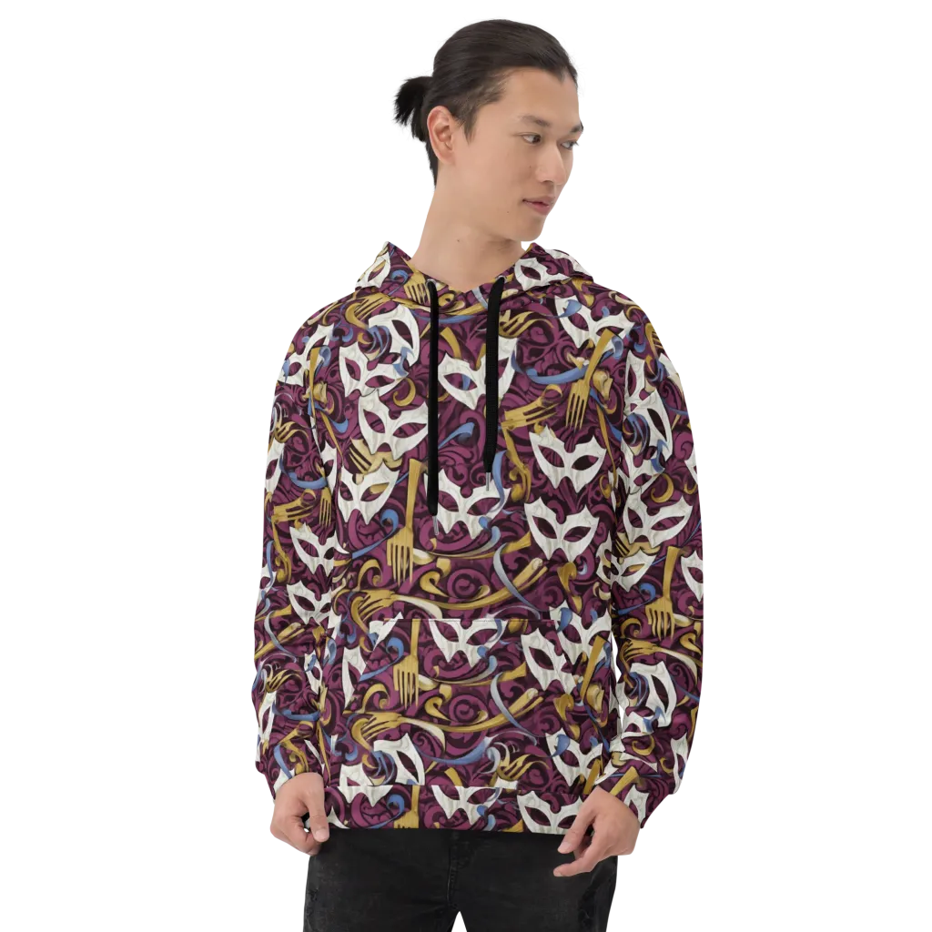 Masquerade Baroque on Hoodie — Front