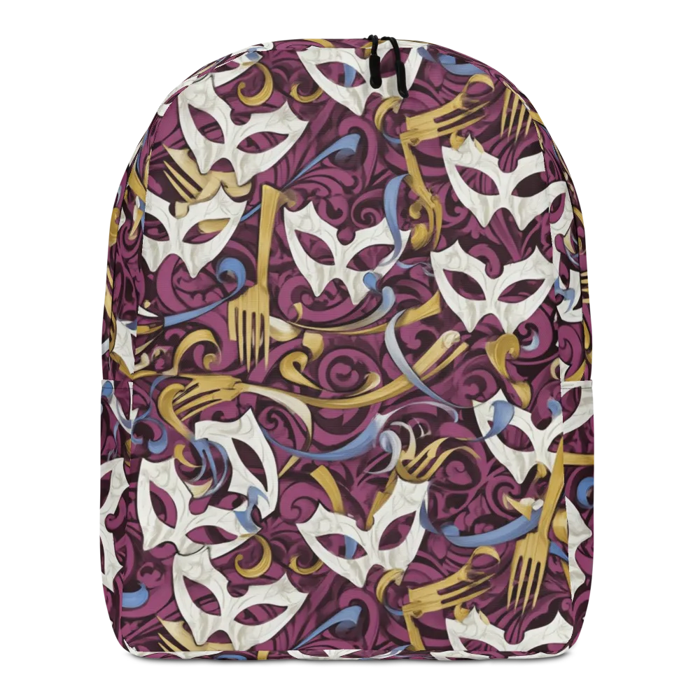 Masquerade Baroque on Minimalist Backpack — Front