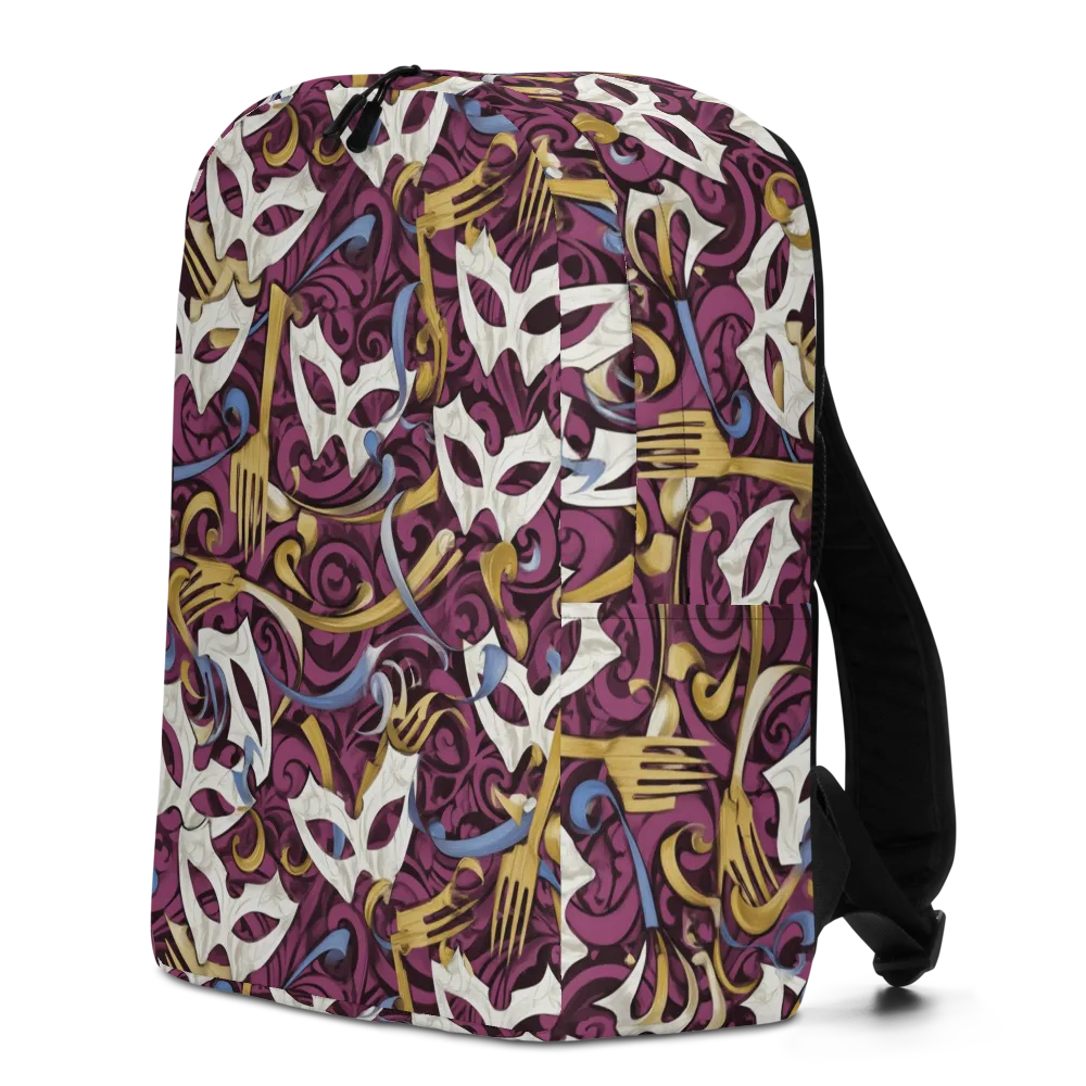 Masquerade Baroque on Minimalist Backpack — Left
