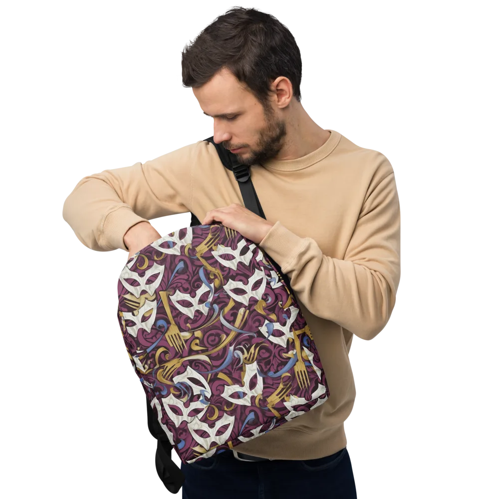 Masquerade Baroque on Minimalist Backpack — Front