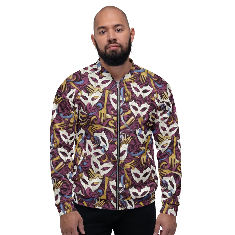 Masquerade Baroque on Bomber Jacket — Front