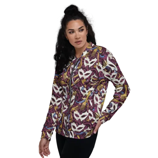 Masquerade Baroque on a Bomber Jacket