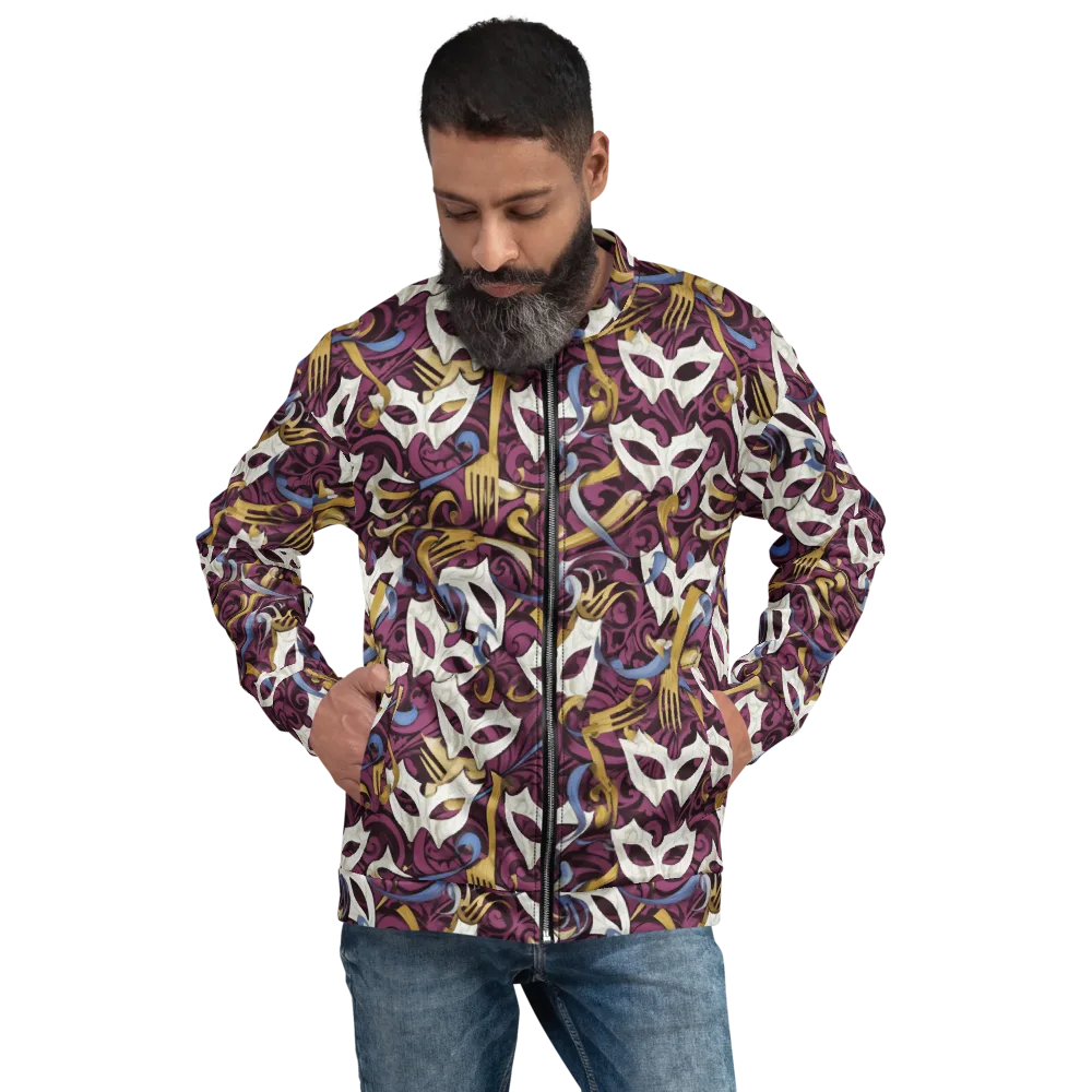 Masquerade Baroque on Bomber Jacket — Front