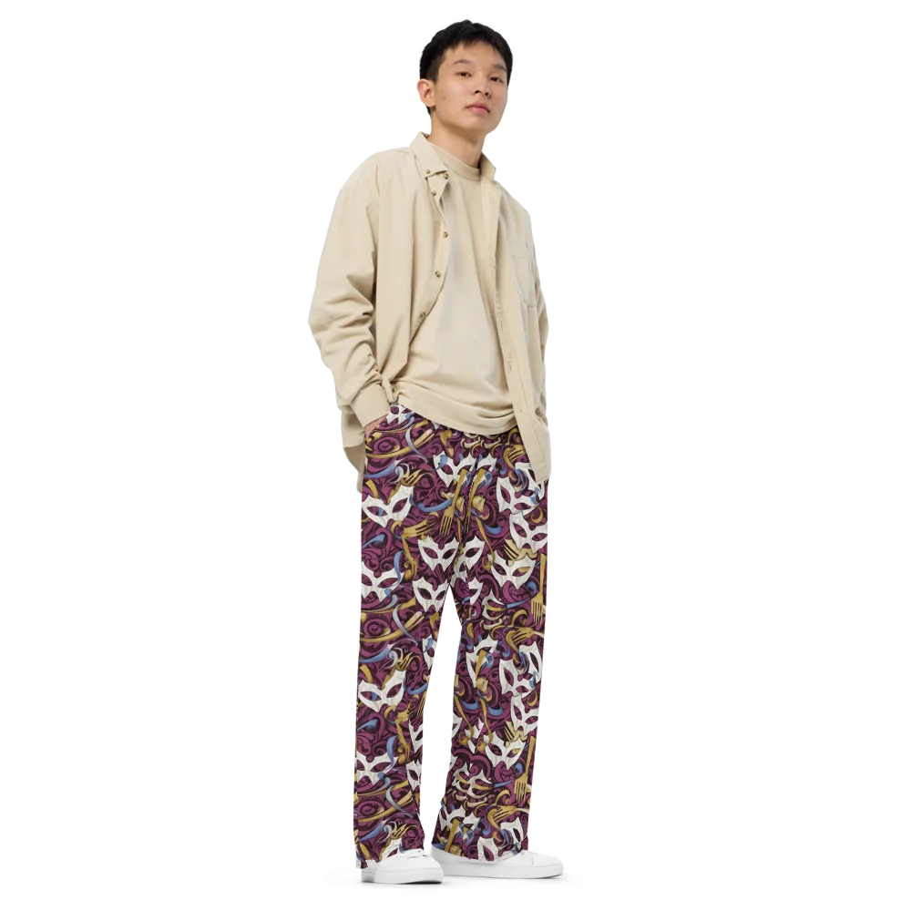 Masquerade Baroque on Wide-Leg Pants — Right Front