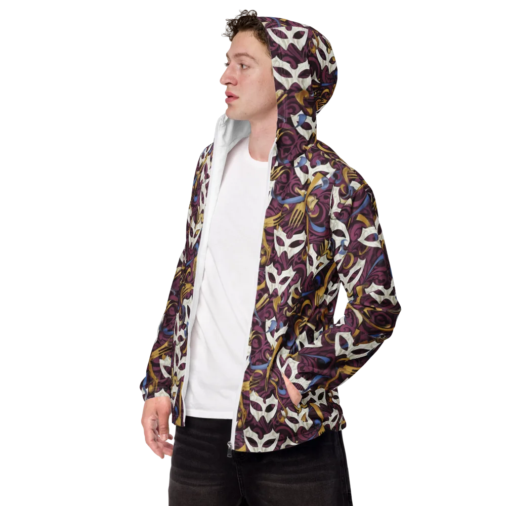 Masquerade Baroque on Men's Windbreaker — Left Front