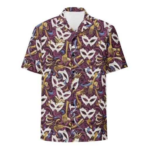 Masquerade Baroque on a Button Shirt