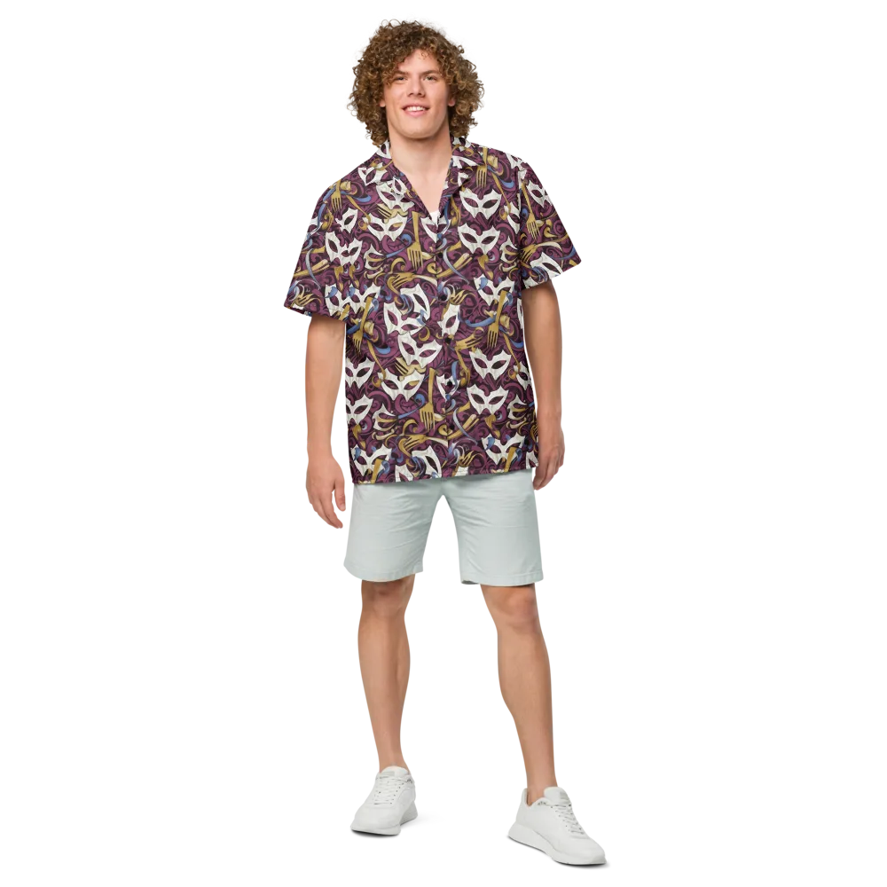 Masquerade Baroque on Button Shirt — Front