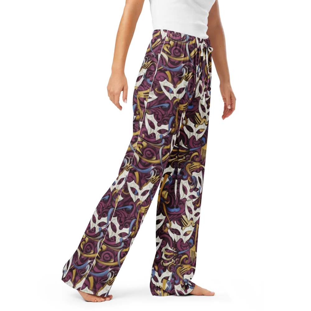 Masquerade Baroque on Women's Pajama Pants — Right Front