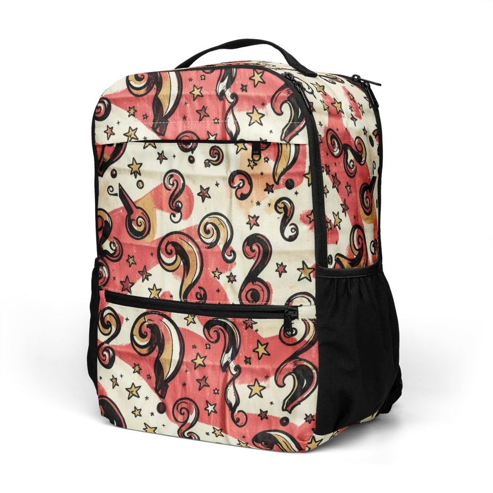 Starry Whimsy on Utility Backpack — Left Front
