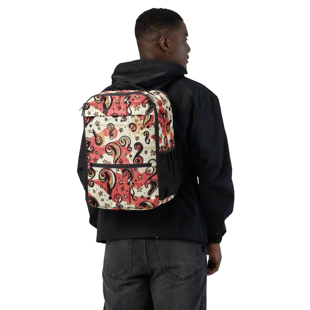 Starry Whimsy on Utility Backpack — Back