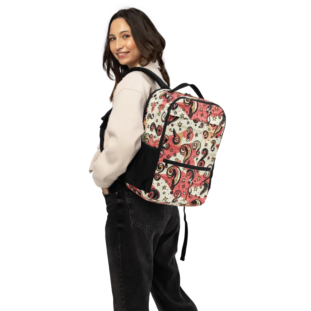Starry Whimsy on Utility Backpack — Back