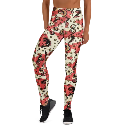 Starry Whimsy on a Yoga Leggings