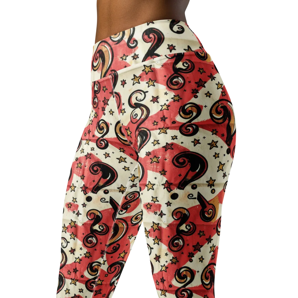 Starry Whimsy on Yoga Leggings — Left Front