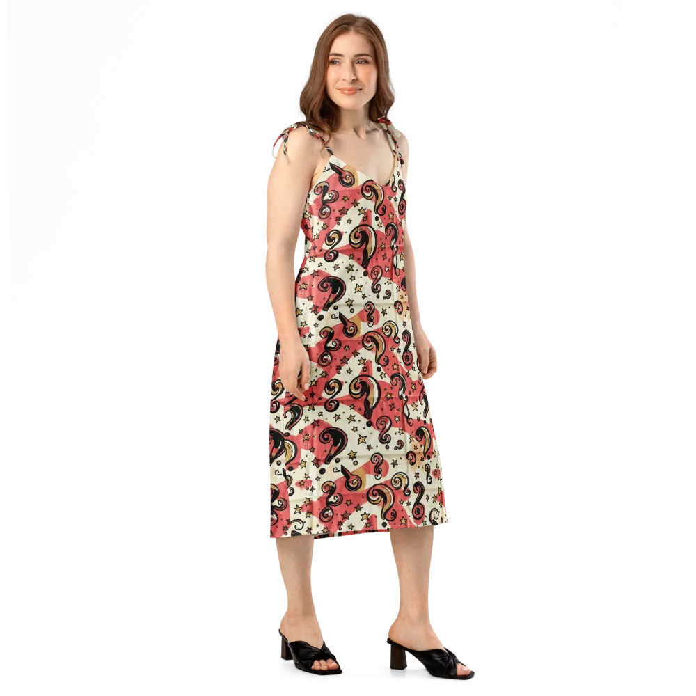 Starry Whimsy on Slip Dress — Right Front