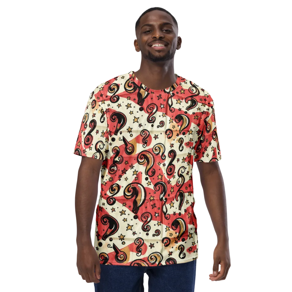 Starry Whimsy on Men's Crew Neck T-Shirt — Front