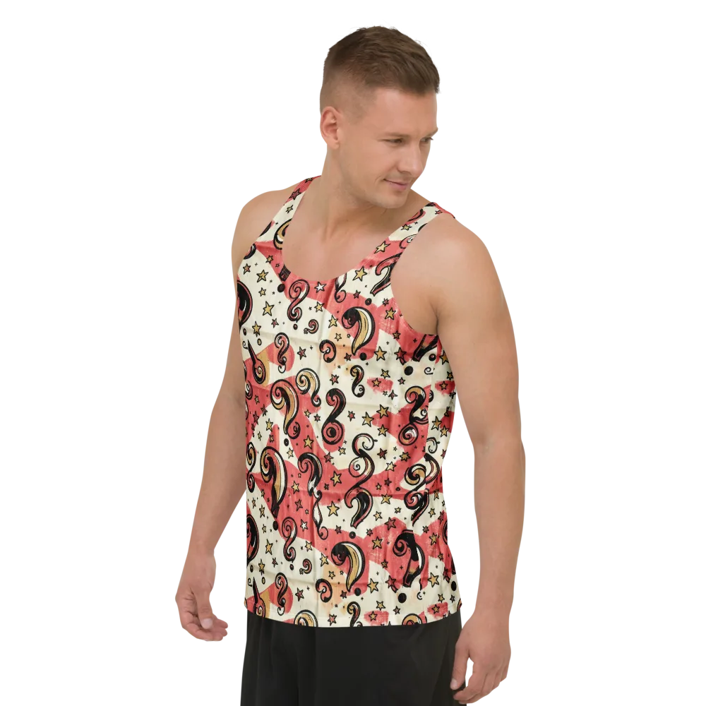 Starry Whimsy on Men's Tank Top — Left Front