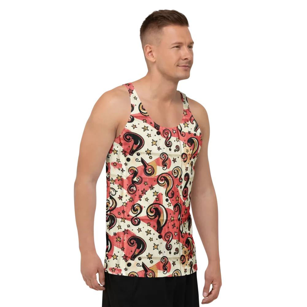Starry Whimsy on Men's Tank Top — Right Front