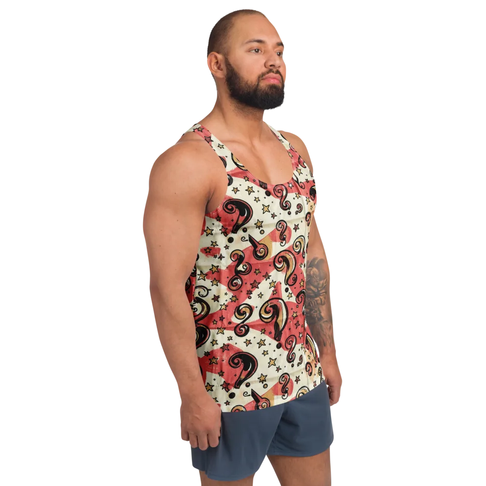 Starry Whimsy on Men's Tank Top — Right Front