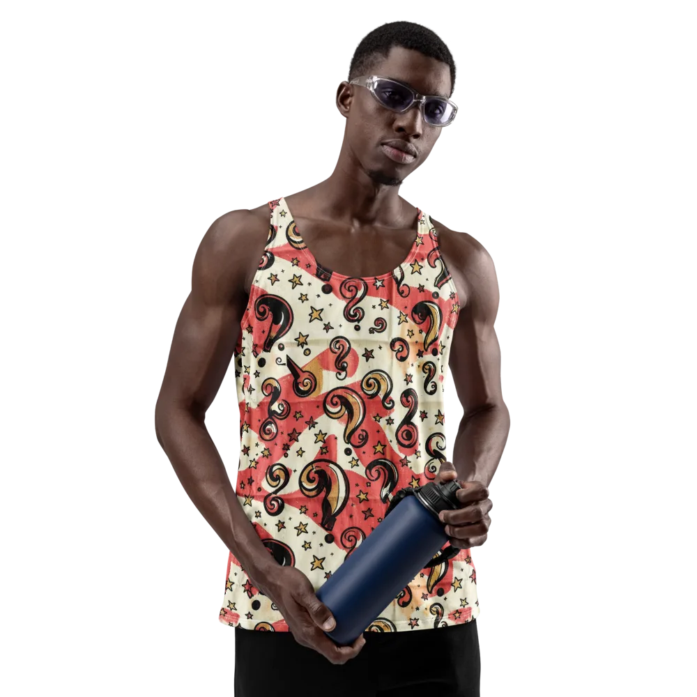 Starry Whimsy on Men's Tank Top — Front