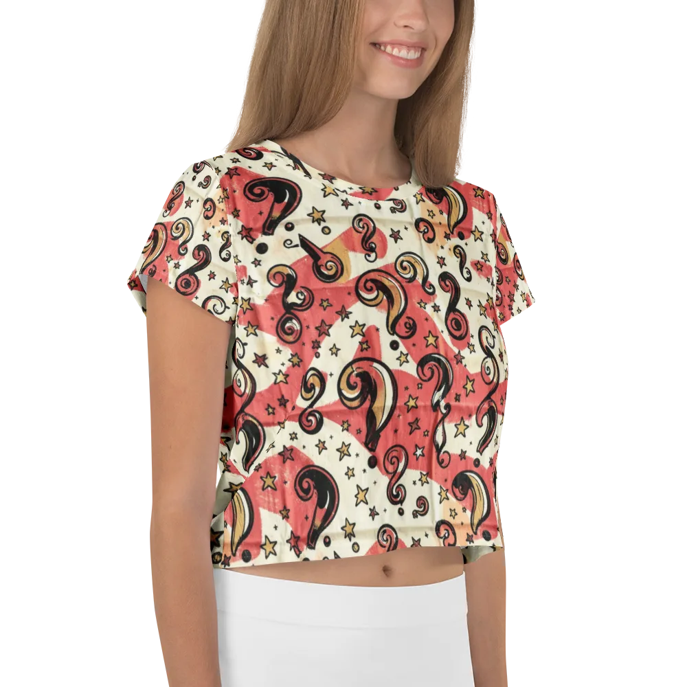 Starry Whimsy on Crop Tee — Right